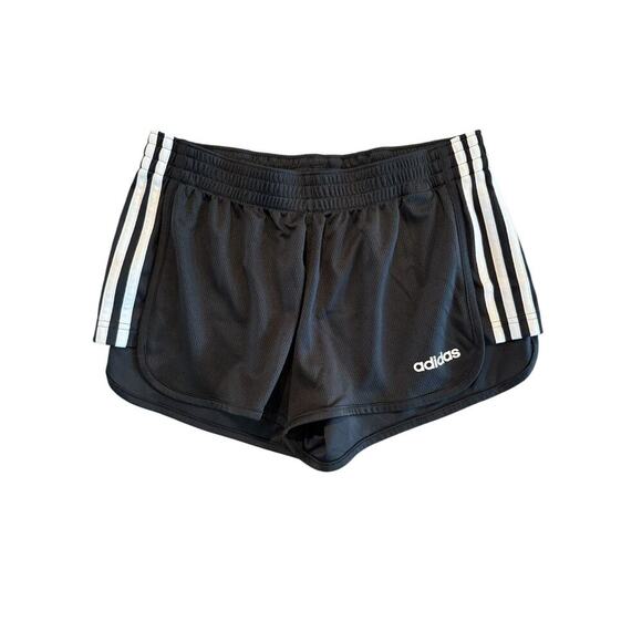 Adidas Women Size Small Shorts Training Athletic 3-Striped Black Workout Running - Picture 4 of 9